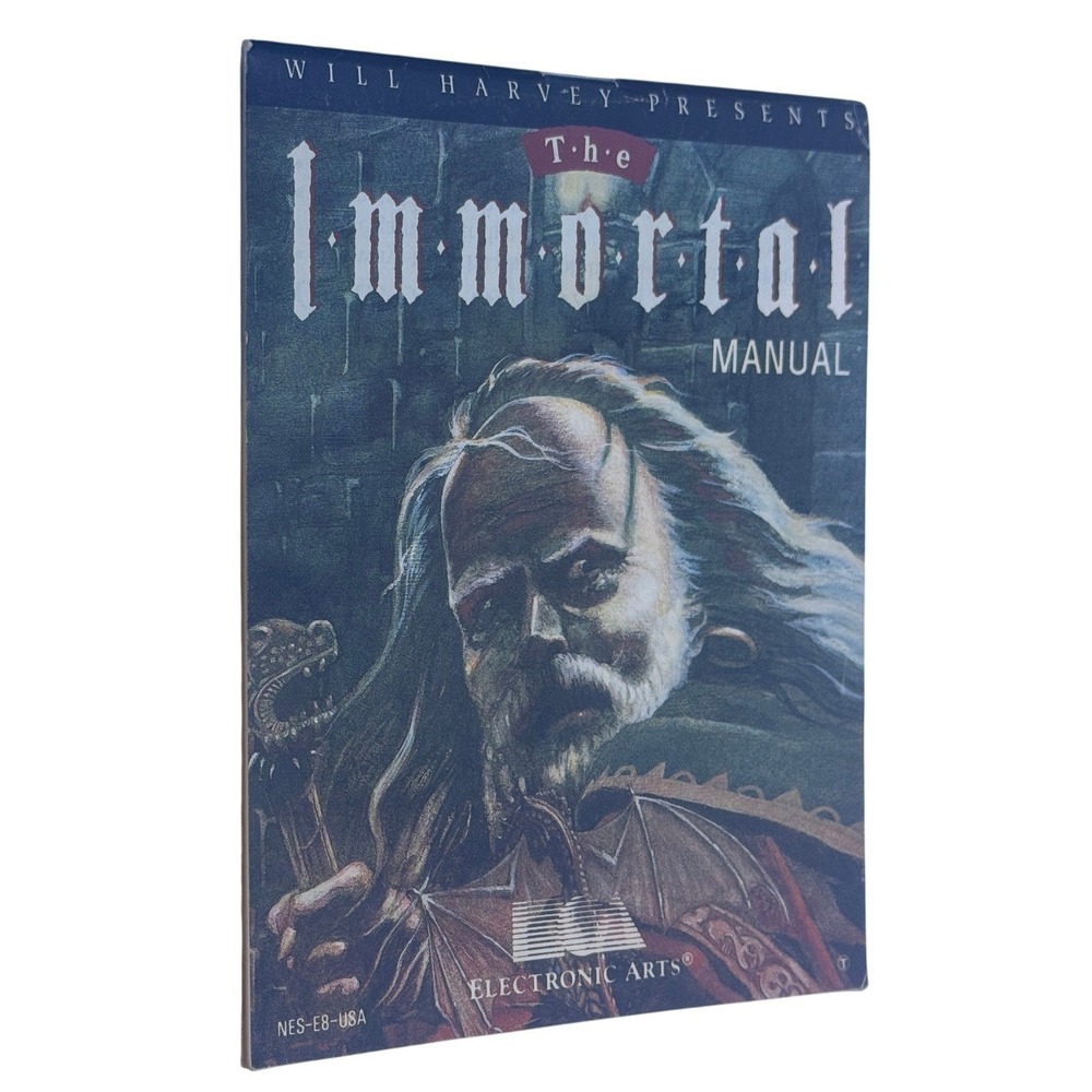 The Immortal Nintendo NES Manual NES-E8-USA Electronic Arts 1990